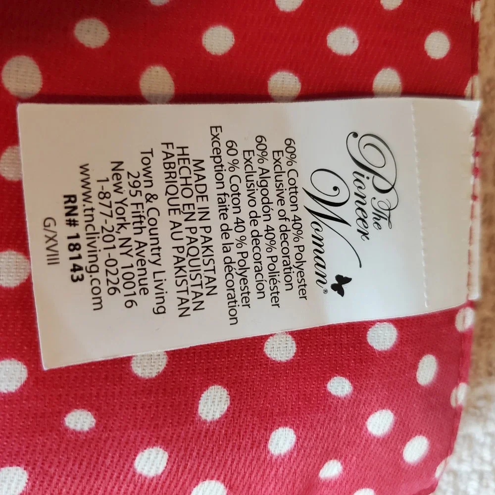 The Pioneer Woman Floral Polka Dot Placemats Set of 4 Red Blue Yellow Farmhouse